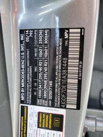 4JGDF7DE1EA381448 Mercedes-Benz Gl 550 4matic