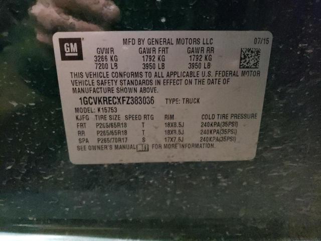 2015 CHEVROLET SILVERADO - 1GCVKRECXFZ383036