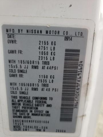 2015 NISSAN NV200 2.5S - 3N6CM0KN9FK691604