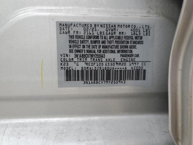 3N1AB8CV7MY255943 Nissan SENTRA SV