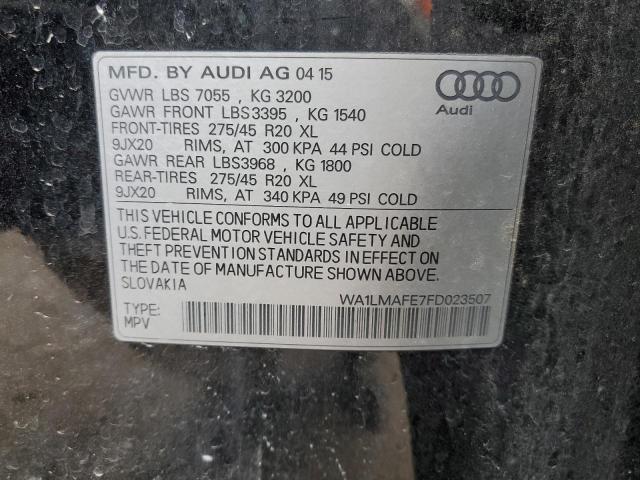 2015 AUDI Q7 TDI PRE - WA1LMAFE7FD023507