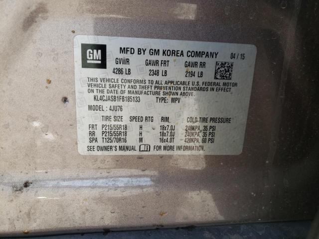 KL4CJASB1FB185133 Buick Encore