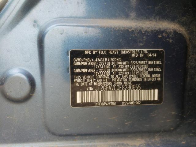 JF2GPAVC0E8286655 Subaru Xv Crosstrek 2.0 Premium
