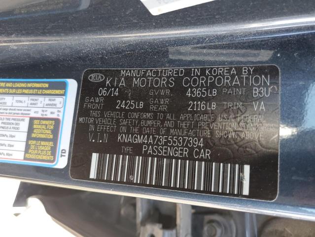 KNAGM4A73F5537394 KIA Optima Lx