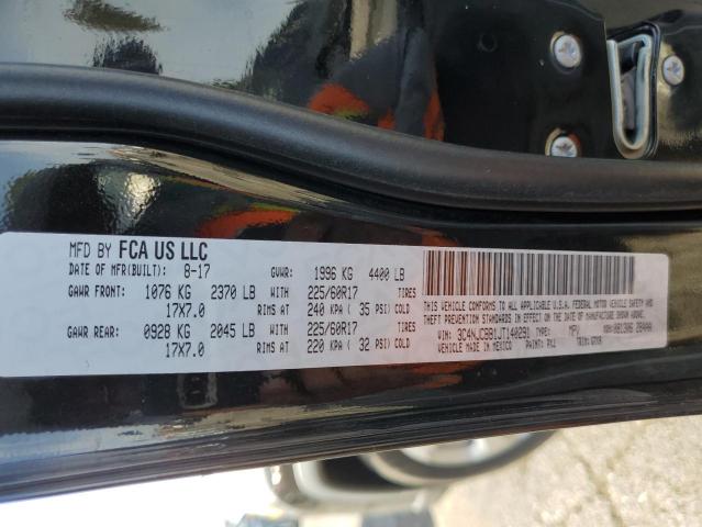 3C4NJCBB1JT140291 Jeep Compass Latitude