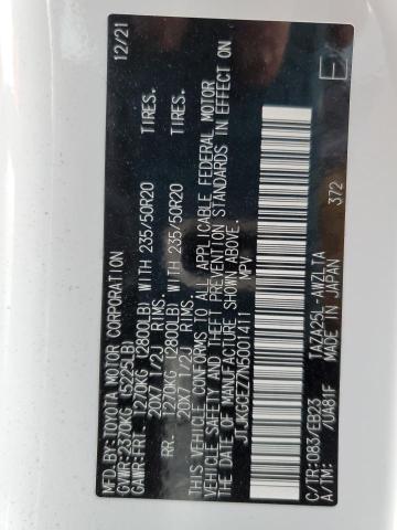 2022 LEXUS NX 350 JTJKGCEZ7N5001411