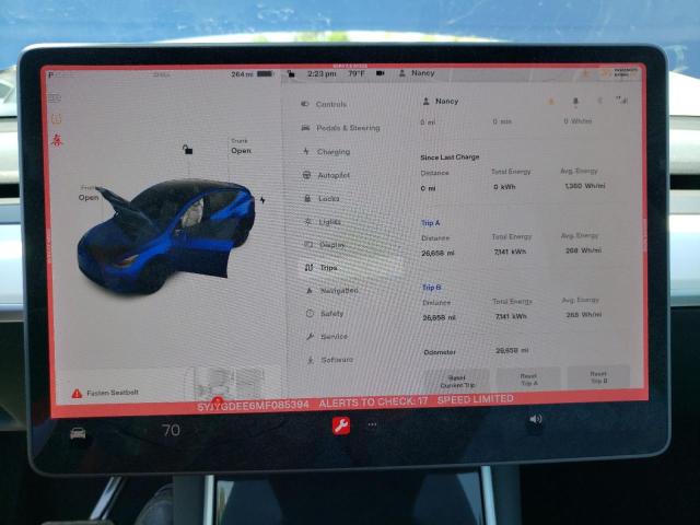  TESLA MODEL Y 2021 Синій