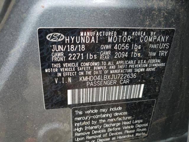 2018 HYUNDAI ELANTRA SP - KMHD04LBXJU722636