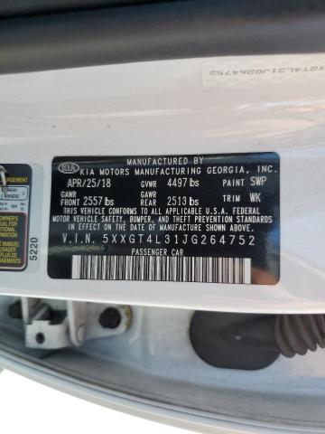 5XXGT4L31JG264752 KIA Optima Lx