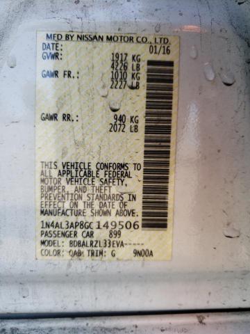 1N4AL3AP8GC149506 Nissan ALTIMA 2.5
