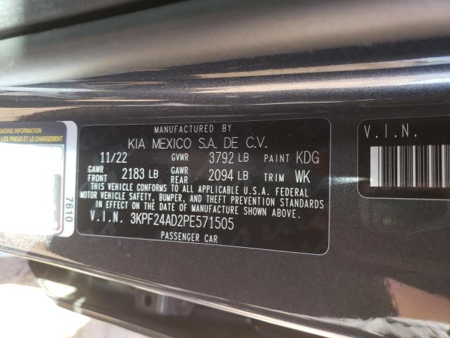 3KPF24AD2PE571505 KIA FORTE LX