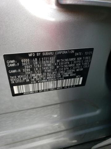 2022 SUBARU ASCENT ONY 4S4WMAJD4N3412445