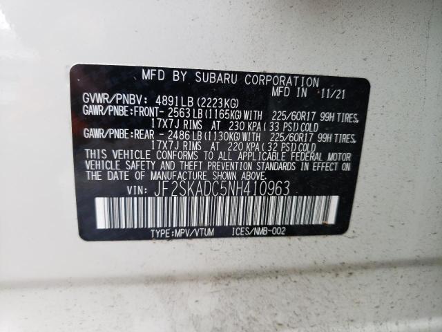 JF2SKADC5NH410963 Subaru Forester Premium