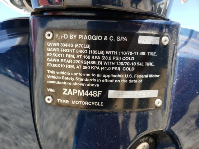 2008 VESPA LX150 ZAPM448F785012567