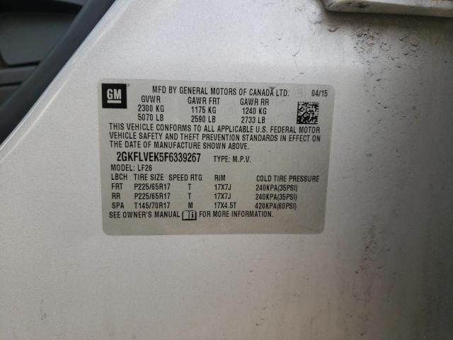 2GKFLVEK5F6339267 GMC Terrain Sle