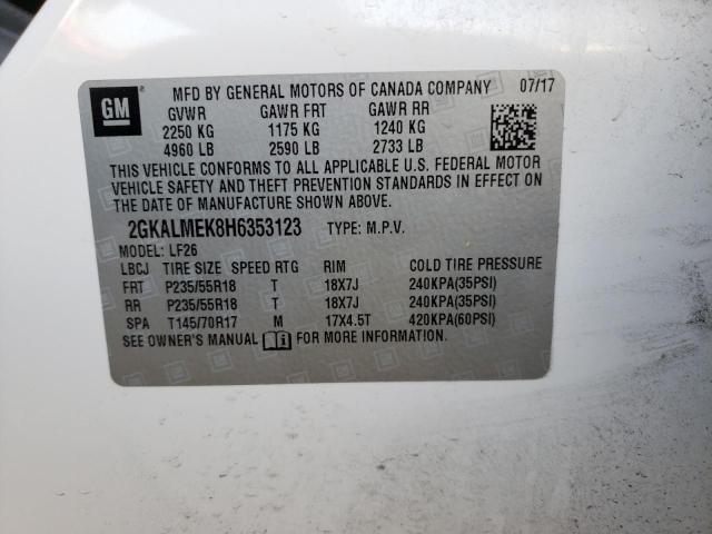 2GKALMEK8H6353123 GMC Terrain Sle
