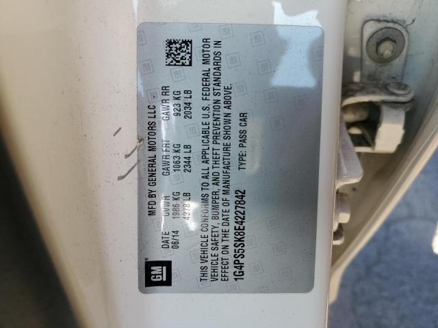 1G4PS5SK8E4227842 Buick Verano