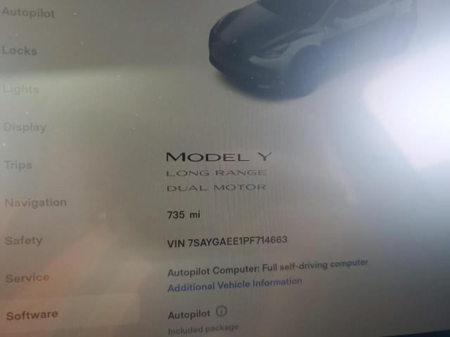7SAYGAEE1PF714663 Tesla Model Y