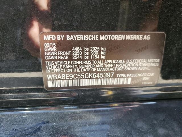 WBA8E9C55GK645397 BMW 328 I Sulev