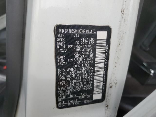 2015 NISSAN JUKE S - JN8AF5MV2FT553492