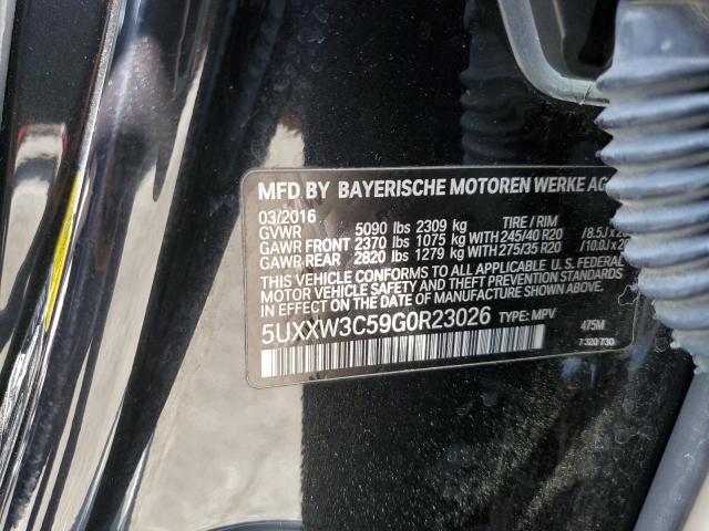 5UXXW3C59G0R23026 BMW X4 Xdrive28i