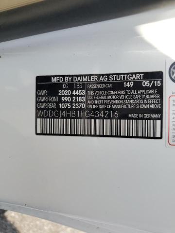 WDDGJ4HB1FG434216 Mercedes-Benz C 250