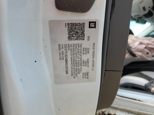 2021 CHEVROLET CORVETTE S - 1G1YC2D48M5107169