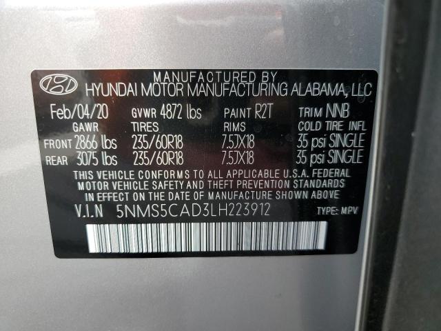 2020 HYUNDAI SANTA FE L - 5NMS5CAD3LH223912