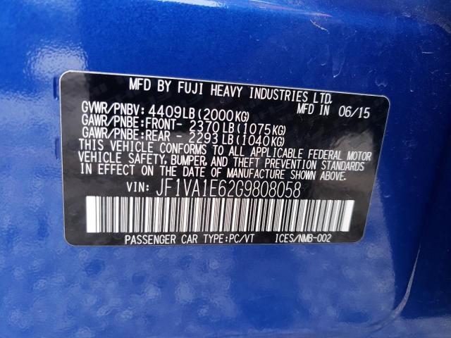 JF1VA1E62G9808058 Subaru Wrx Premium