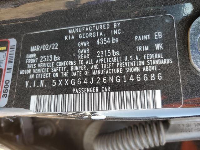5XXG64J26NG146686 KIA K5 GT LINE