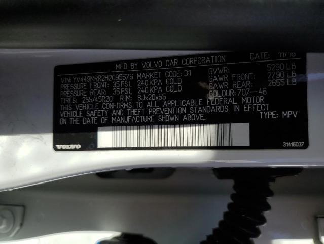YV449MRR2H2095576 Volvo Xc60 T6 Dynamic