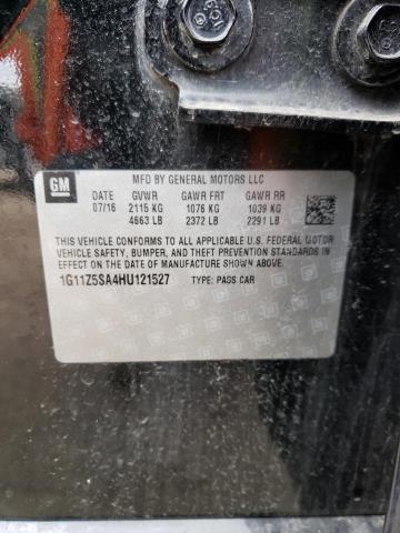 2017 Chevrolet Impala Ls VIN: 1G11Z5SA4HU121527 Lot: 52178814