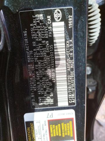 2016 TOYOTA CAMRY LE/X - 4T1BF1FK6GU202135