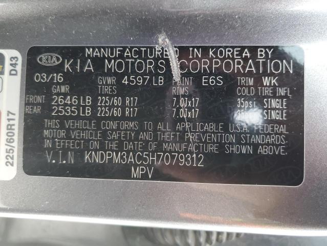 KNDPM3AC5H7079312 KIA Sportage Lx
