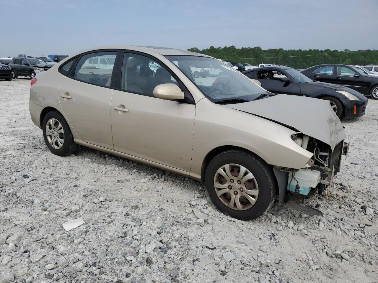 KMHDU4AD3AU102008 2010 Hyundai Elantra Blue