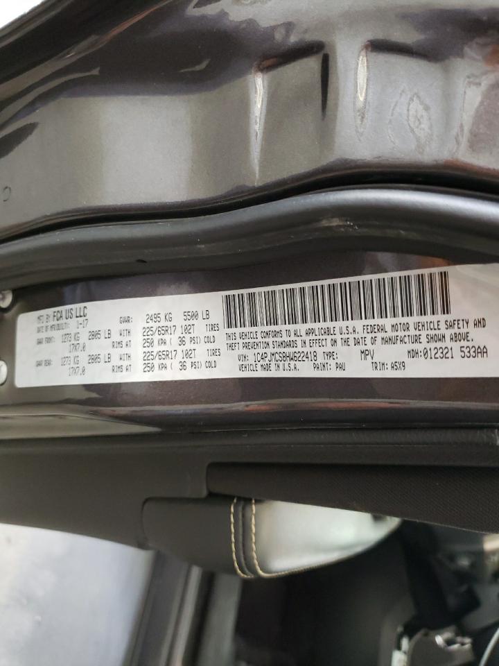 1C4PJMCS8HW622418 JEEP GRAND CHER 2017