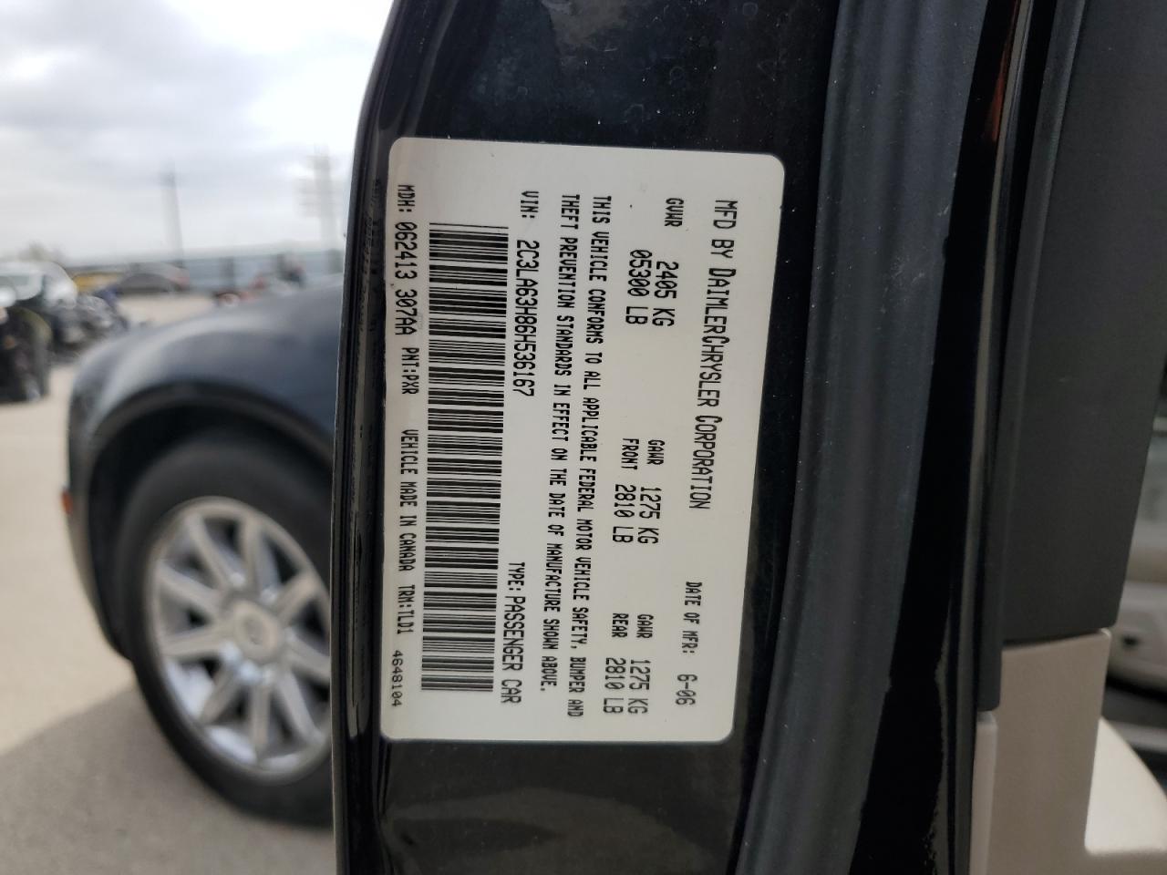 2C3LA63H86H536167 2006 Chrysler 300C