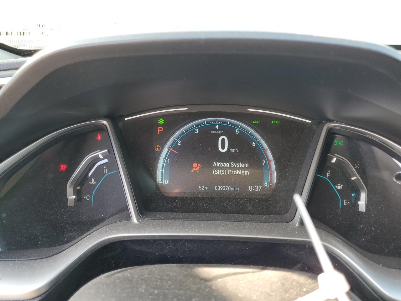 19XFC1F35KE210760 HONDA CIVIC 2019