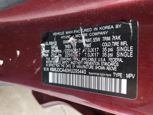 2017 HYUNDAI TUCSON LIM - KM8J3CA40HU295440
