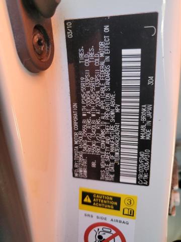 2010 Toyota Highlander Hybrid VIN: JTEBW3EH9A2043941 Lot: 51959994