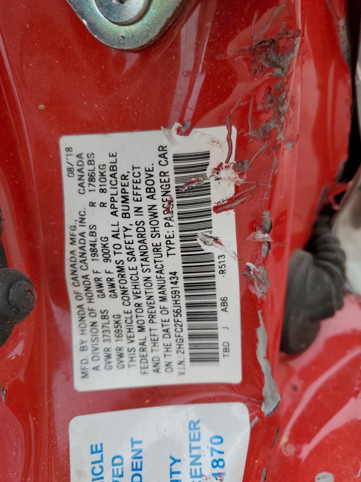 2HGFC2F56JH591434 HONDA CIVIC 2018
