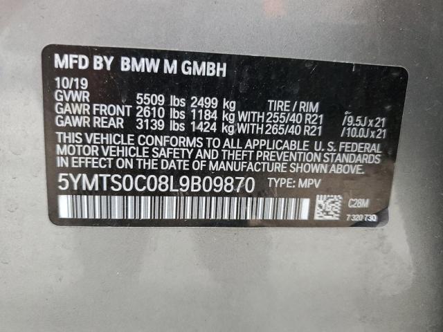 2020 BMW X3 M COMPE - 5YMTS0C08L9B09870