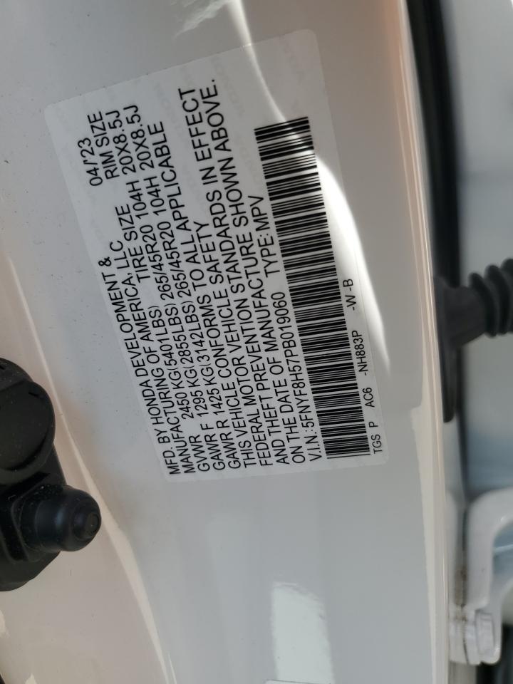 5FNYF8H57PB019060 HONDA PASSPORT 2023