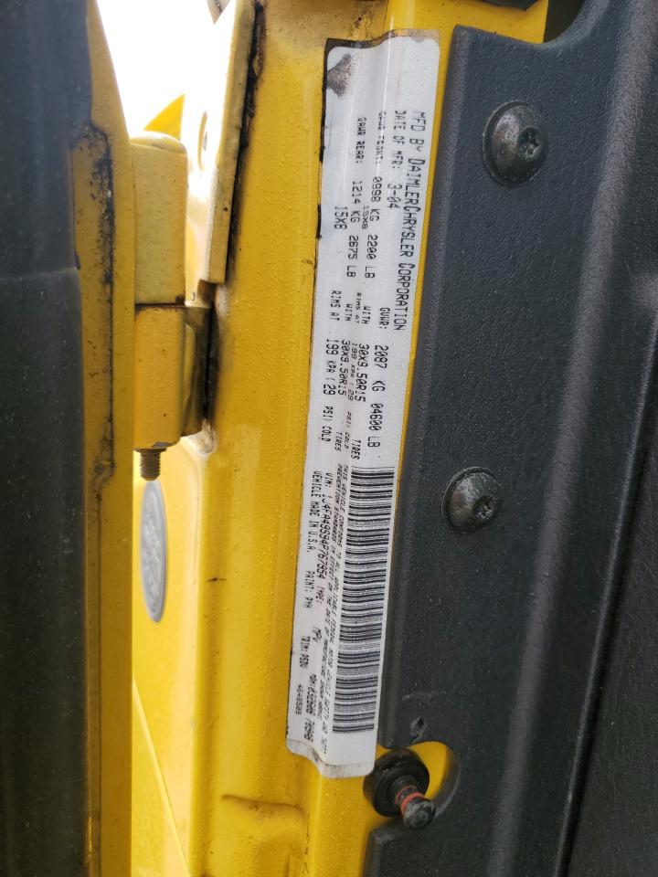 1J4FA49S94P767954 2004 Jeep Wrangler / Tj Sport