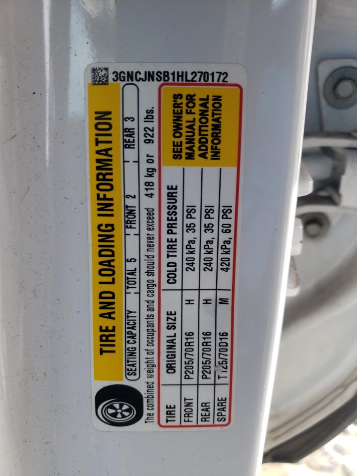 3GNCJNSB1HL270172 CHEVROLET TRAX 2017