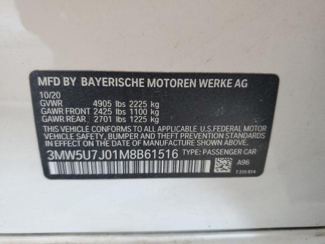 2021 BMW M340I 3MW5U7J01M8B61516