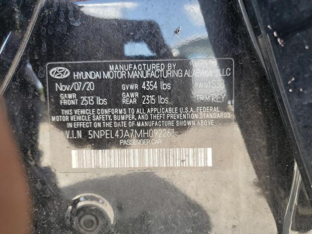 Lot #2461572326 2021 HYUNDAI SONATA SEL salvage car
