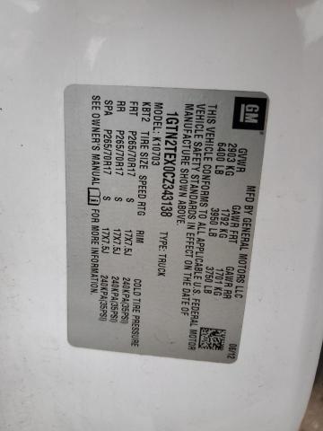 2012 GMC Sierra K1500 VIN: 1GTN2TEX0CZ343138 Lot: 51788004