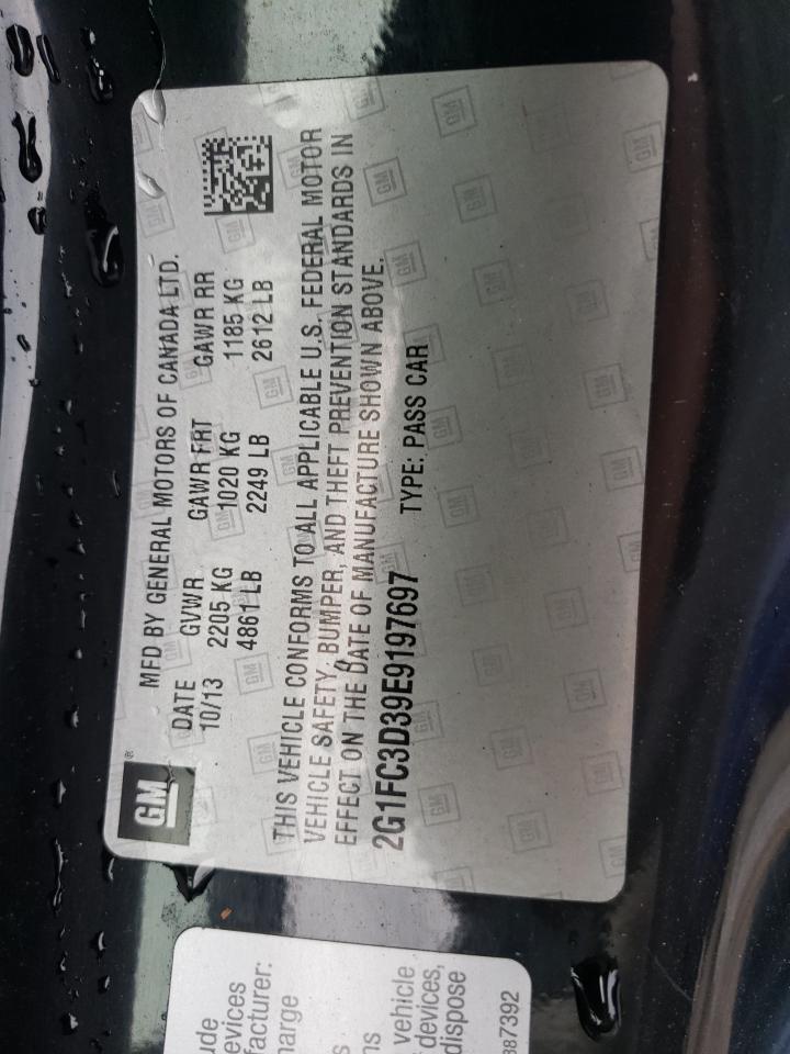 2G1FC3D39E9197697 2014 Chevrolet Camaro Lt