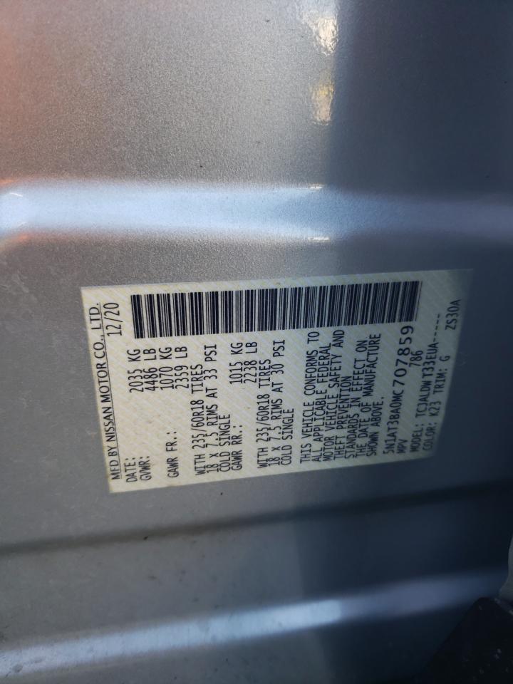 5N1AT3BA0MC707859 NISSAN ROGUE 2021